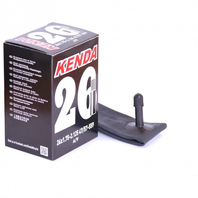 Камера KENDA 26''x1,75- 2.125 стандарт a/v-48 мм 514123 Камера KENDA 26''x1,75- 2.125 стандарт a/v-48 мм 514123