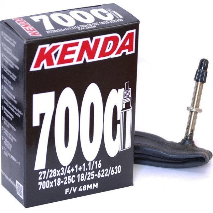 Камера KENDA PRESTA 28'' 700x18 - 25C Шоссейная, f/v-48 мм 511291 Камера KENDA PRESTA 28'' 700x18 - 25C Шоссейная, f/v-48 мм 511291
