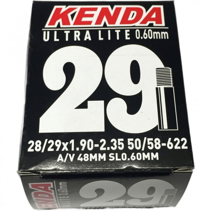 Камера резиновая KENDA 29''x1.90-2.35, Ультра Лайт a/v 515330 Камера резиновая KENDA 29''x1.90-2.35, Ультра Лайт a/v 515330